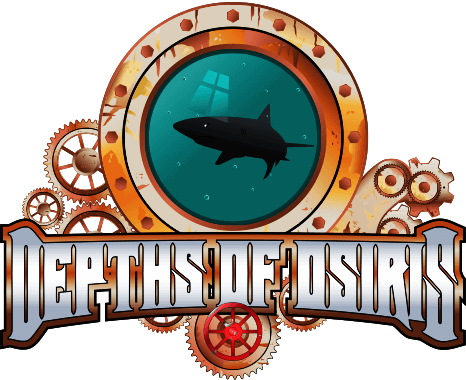Logo for Depths of Osiris, a VR escape room